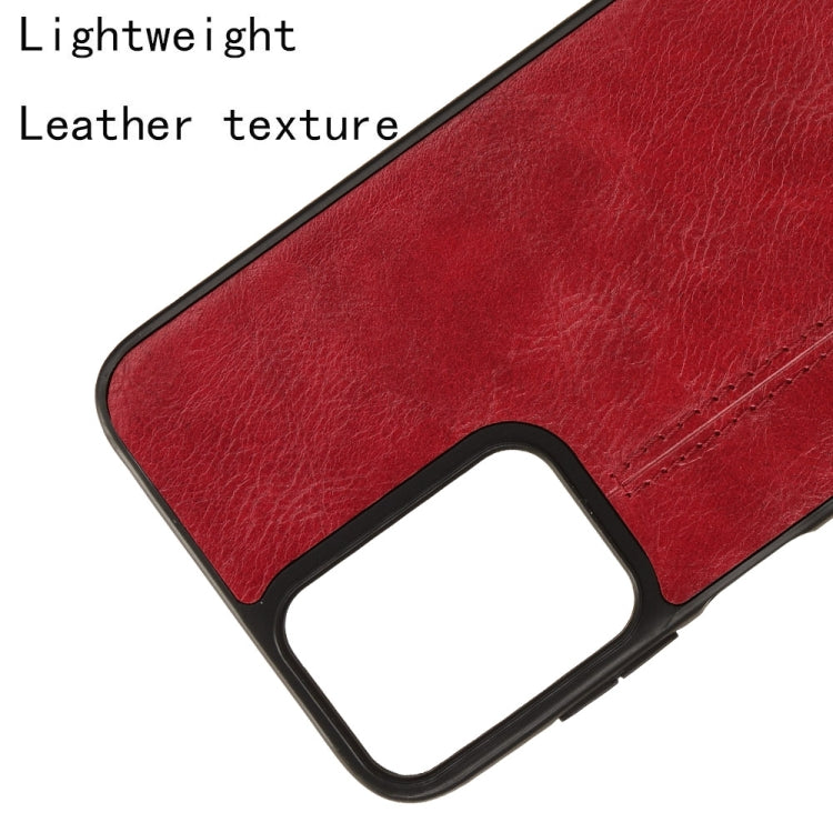 For Motorola Moto G Play 4G 2024 Cow Pattern Sewing Back Cover Phone Case(Red) by buy2fix