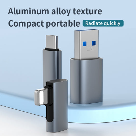 60W 8 Pin Elbow to USB-C/Type-C Female Charging Transfer Adapter by buy2fix