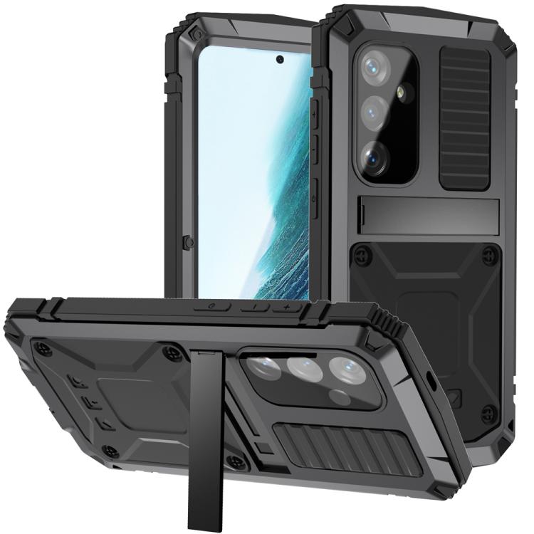 For Samsung Galaxy S25+ 5G R-JUST Life Waterproof Dustproof Shockproof Phone Case(Black) - Galaxy S25+ 5G Cases by R-JUST | Online Shopping UK | buy2fix