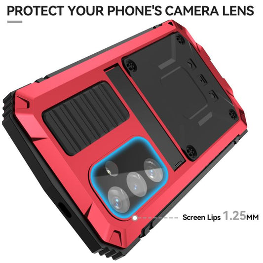 For Samsung Galaxy S25+ 5G R-JUST Life Waterproof Dustproof Shockproof Phone Case(Red) - Galaxy S25+ 5G Cases by R-JUST | Online Shopping UK | buy2fix