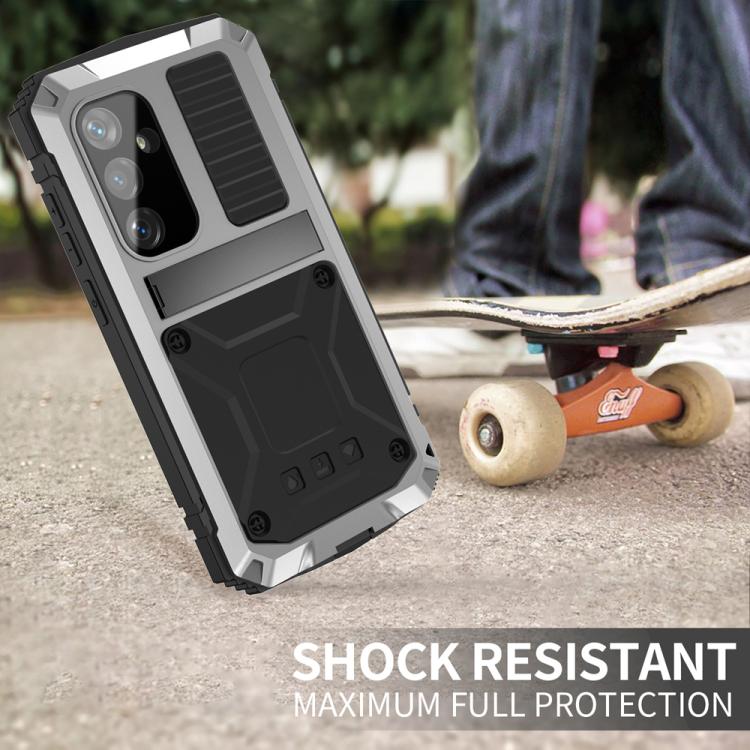 For Samsung Galaxy S25 5G R-JUST Life Waterproof Dustproof Shockproof Phone Case(Silver) - Galaxy S25 5G Cases by R-JUST | Online Shopping UK | buy2fix