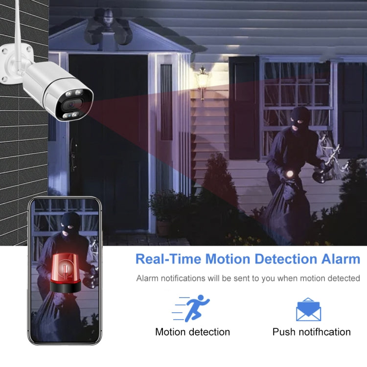 Q39 Motion Tracking Night Vision Smart Camera Supports Voice Intercom, Plug Type:EU Plug(White) by buy2fix