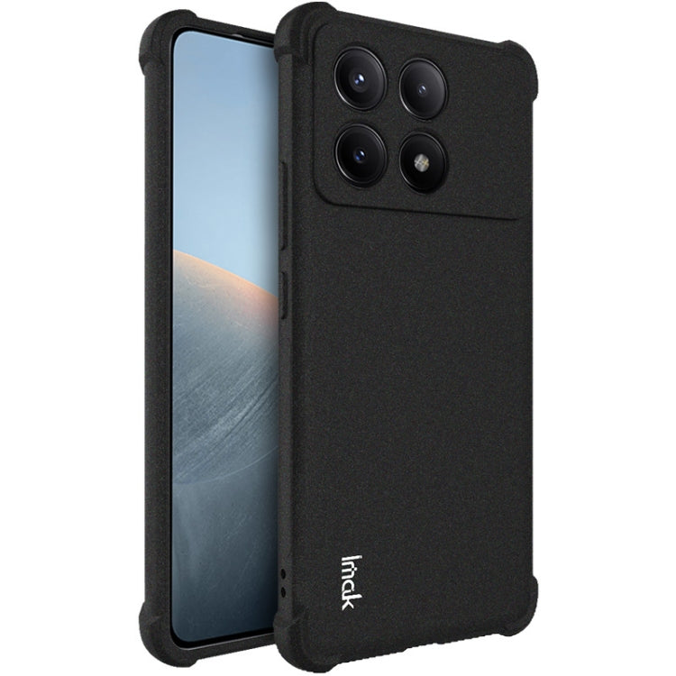 For Xiaomi Poco X6 Pro 5G/Redmi K70E 5G imak Shockproof Airbag TPU Phone Case(Matte Black) - Xiaomi Cases by imak | Online Shopping UK | buy2fix