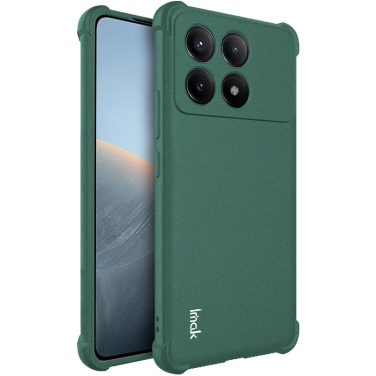 For Xiaomi Poco X6 Pro 5G/Redmi K70E 5G imak Shockproof Airbag TPU Phone Case(Matte Green) - Xiaomi Cases by imak | Online Shopping UK | buy2fix