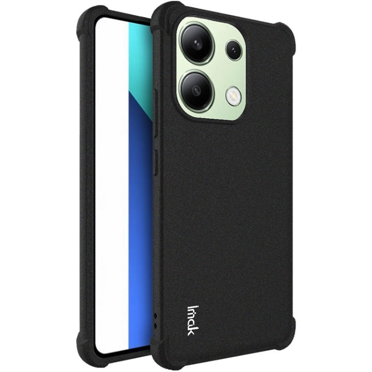 For Xiaomi Redmi Note 13 4G Global imak Shockproof Airbag TPU Phone Case(Matte Black) - Xiaomi Cases by imak | Online Shopping UK | buy2fix