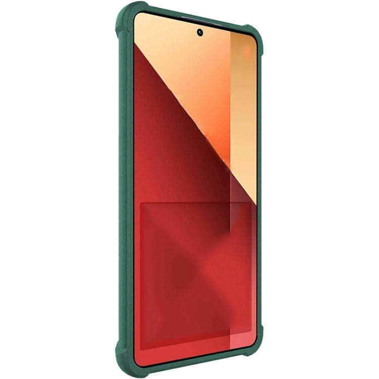 For Xiaomi Poco M6 Pro/Redmi Note13 Pro 4G Global imak Shockproof Airbag TPU Phone Case(Matte Green) - Xiaomi Cases by imak | Online Shopping UK | buy2fix