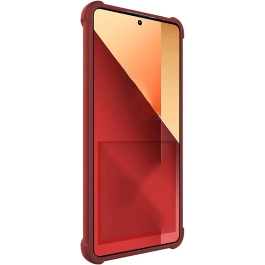 For Xiaomi Poco M6 Pro/Redmi Note13 Pro 4G Global imak Shockproof Airbag TPU Phone Case(Matte Red) by imak