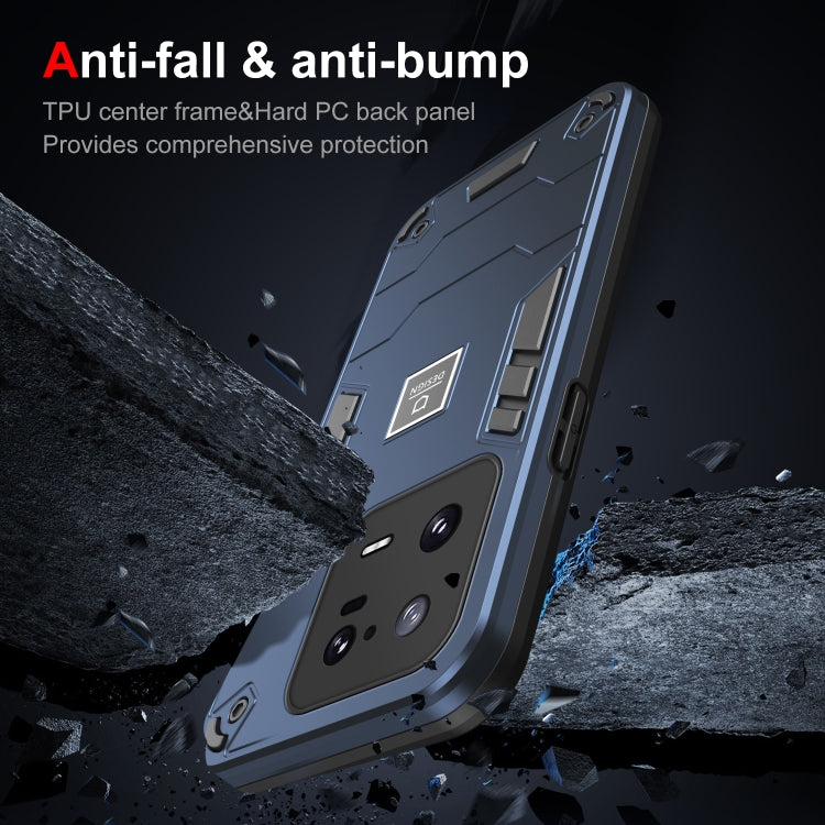 For Xiaomi 13 Pro 2 in 1 Shockproof Phone Case(Blue) - Xiaomi Cases by buy2fix | Online Shopping UK | buy2fix