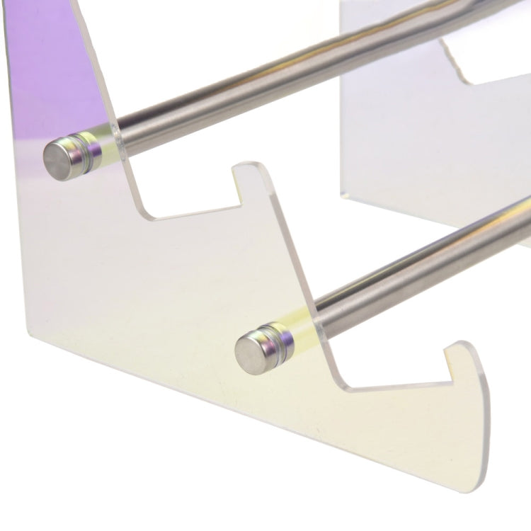 Acrylic Colorful Keyboard Storage Display Stand, Style:Dual Layer by buy2fix