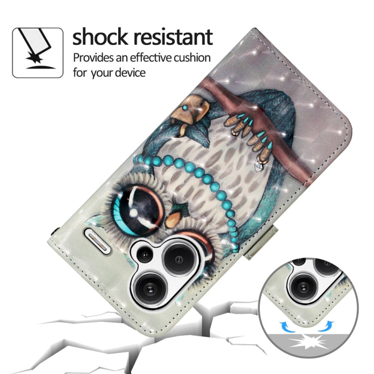 For Xiaomi Redmi Note 13 Pro+ 5G 3D Painting Horizontal Flip Leather Phone Case(Color Drop Wind Chimes) by buy2fix