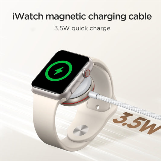 JOYROOM S-IW011 3.5W Magnetic Wireless Charger For Apple Watch Series, Length: 1.2m(White) by JOYROOM