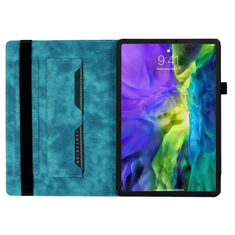 For iPad Air 13 2024 / Air 13 2025 Butterfly Cat Embossing Leather Tablet Case(Sky Blue) - iPad Pro 12.9 (2022/2021) Cases by buy2fix | Online Shopping UK | buy2fix