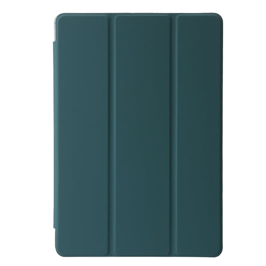 For Lenovo Tab M11 /Xiaoxin Pad 11 2024 Clear Acrylic 3-Fold Leather Tablet Case(Deep Green) by buy2fix