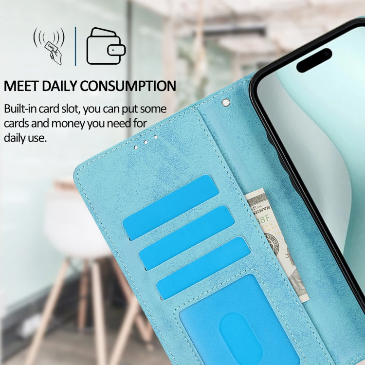 For iPhone 16 2 in 1 Detachable Phone Leather Case(Blue) - iPhone 16 Cases by buy2fix | Online Shopping UK | buy2fix