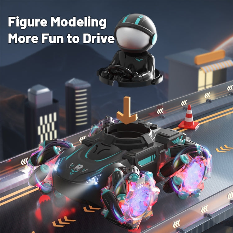 Q169 2.4G Magic Color Projection Stunt Remote Control Car(Black Blue) - RC Cars by buy2fix | Online Shopping UK | buy2fix
