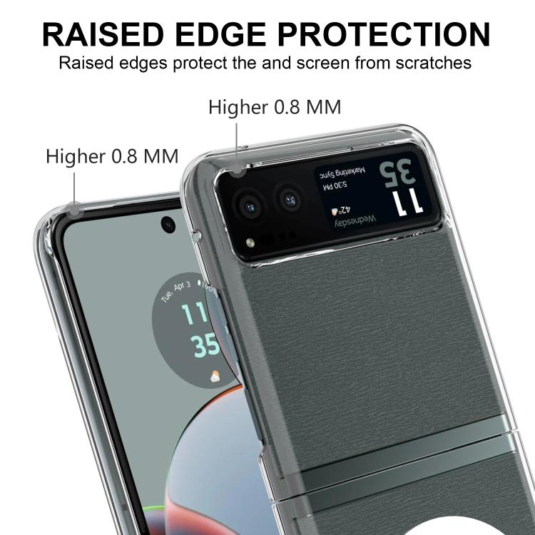 For Motorola Razr+ 2023 Scratchproof PC Transparent MagSafe Phone Case - Motorola Cases by buy2fix | Online Shopping UK | buy2fix