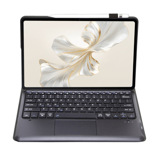 For Honor Pad 9 AH19-A TPU Ultra-thin Detachable Bluetooth Keyboard Tablet Leather Case with Touchpad(Black) by buy2fix
