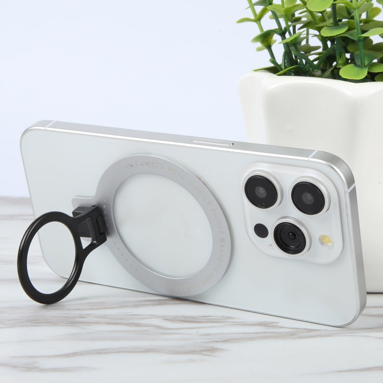 CPS-050 Adhesive MagSafe Magnetic Ring Phone Ring Holder(Silver) - Ring Holder by buy2fix | Online Shopping UK | buy2fix