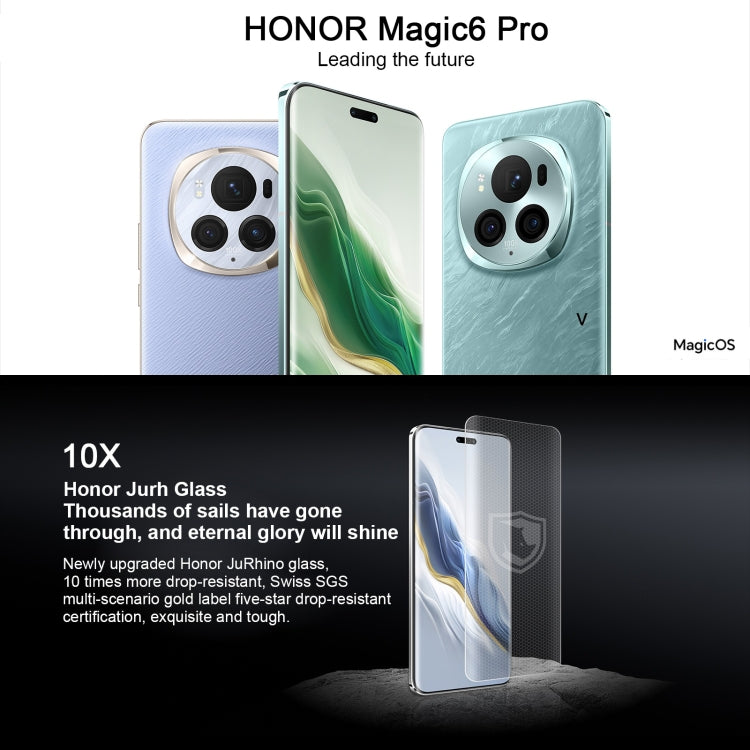 Honor Magic6 Pro, 16GB+512GB , 6.8 inch Magic OS 8.0 Snapdragon 8 Gen 3 Octa Core up to 3.3GHz, Network: 5G, OTG, NFC, Support Google Play(Black) - Honor by Huawei | Online Shopping UK | buy2fix