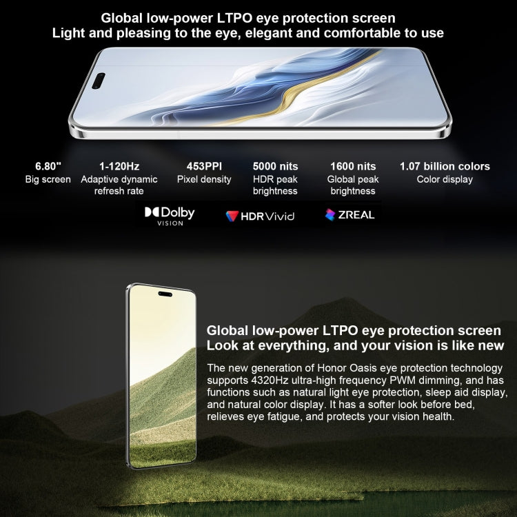 Honor Magic6 Pro, 16GB+512GB , 6.8 inch Magic OS 8.0 Snapdragon 8 Gen 3 Octa Core up to 3.3GHz, Network: 5G, OTG, NFC, Support Google Play(Black) - Honor by Huawei | Online Shopping UK | buy2fix