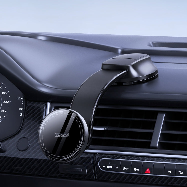 DUZZONA V3 15W Car Magnetic Wireless Charger Phone Holder(Black) - Wireless Charger Holders by DUZZONA | Online Shopping UK | buy2fix