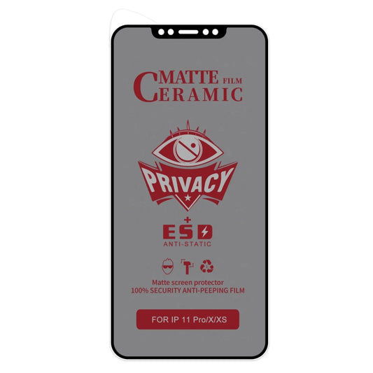 For iPhone 11 Pro / XS / X Full Coverage Frosted Privacy Ceramic Film by buy2fix