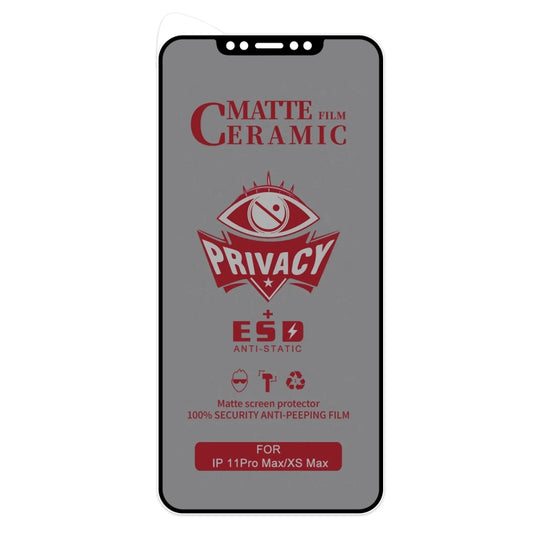 For iPhone 11 Pro Max / XS Max 25pcs Full Coverage Frosted Privacy Ceramic Film by buy2fix
