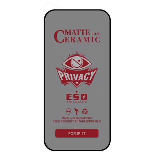 For iPhone 17 25pcs Full Coverage Frosted Privacy Ceramic Film - iPhone 17 Tempered Glass by buy2fix | Online Shopping UK | buy2fix