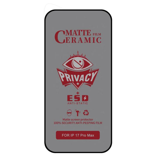 For iPhone 17 Pro Max 25pcs Full Coverage Frosted Privacy Ceramic Film - iPhone 17 Pro Max Tempered Glass by buy2fix | Online Shopping UK | buy2fix