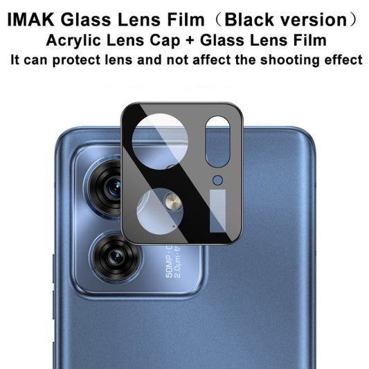 For Motorola Edge 40 5G imak High Definition Integrated Glass Lens Film Black Version by imak
