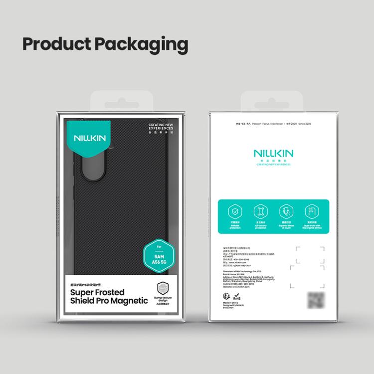 For Samsung Galaxy A56 5G NILLKIN Frosted Shield Pro Magnetic Phone Case(Black) - Galaxy Phone Cases by NILLKIN | Online Shopping UK | buy2fix