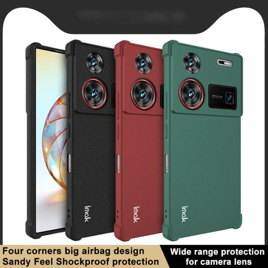 For ZTE nubia Z60 Ultra 5G imak Shockproof Airbag TPU Phone Case(Matte Green) by imak