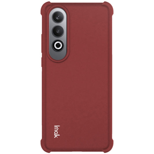 For OnePlus Nord CE4 5G / OPPO K12 5G imak Shockproof Airbag TPU Phone Case(Matte Red) by imak