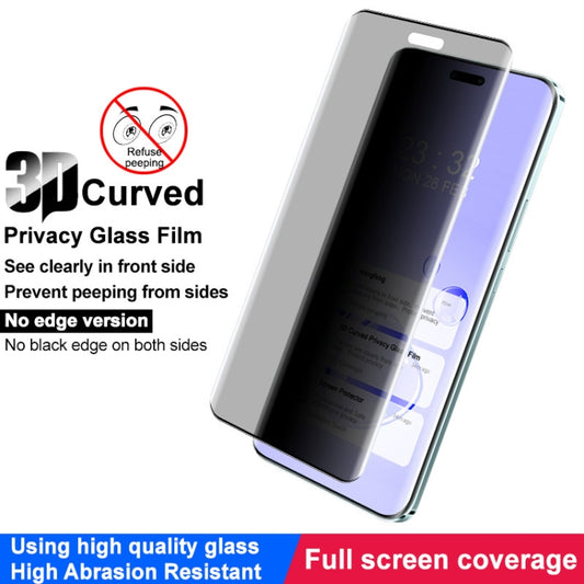 For Honor Magic6 Pro 5G imak No Edge Version 3D Curved Privacy Full Screen Tempered Glass Film by imak