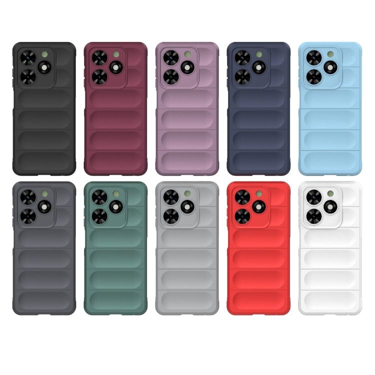For Tecno Spark Go 2024 / 20C / Pop 8 Magic Shield TPU + Flannel Phone Case(Light Blue) by buy2fix