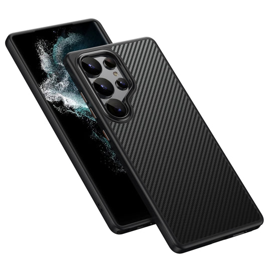 For Samsung Galaxy S25 Ultra 5G MagSafe Kevlar Fiber Shockproof Phone Case(Black) by buy2fix