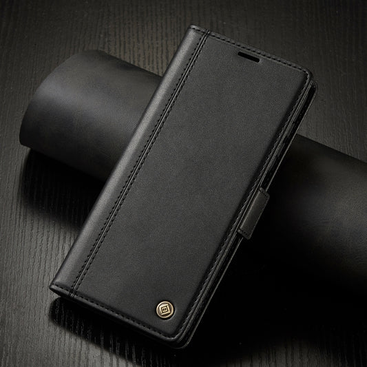 For Samsung Galaxy S24 LC.IMEEKE Skin-friendly Card Slots Leather Phone Case(Black) by LC.IMEEKE