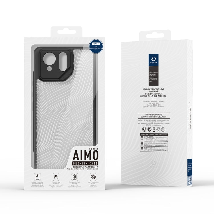 For Asus ROG Phone 9 / 9 Pro DUX DUCIS Aimo Series TPU + PC Frosted Feel Phone Case(Black) - ASUS Cases by DUX DUCIS | Online Shopping UK | buy2fix
