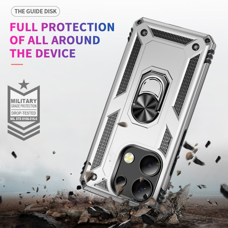 For Xiaomi Redmi Note 13 Pro+ 5G Shockproof TPU + PC Phone Case with Holder(Silver) - Xiaomi Cases by buy2fix | Online Shopping UK | buy2fix
