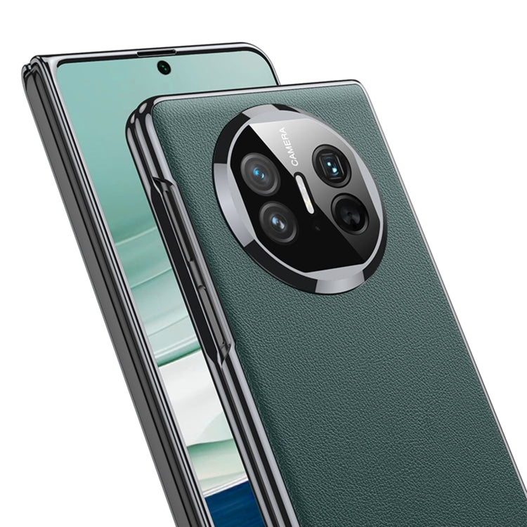 For Huawei Mate X5 GKK Leather Ultra-thin Electroplating Shockproof Phone Case(White) - Huawei Cases by GKK | Online Shopping UK | buy2fix