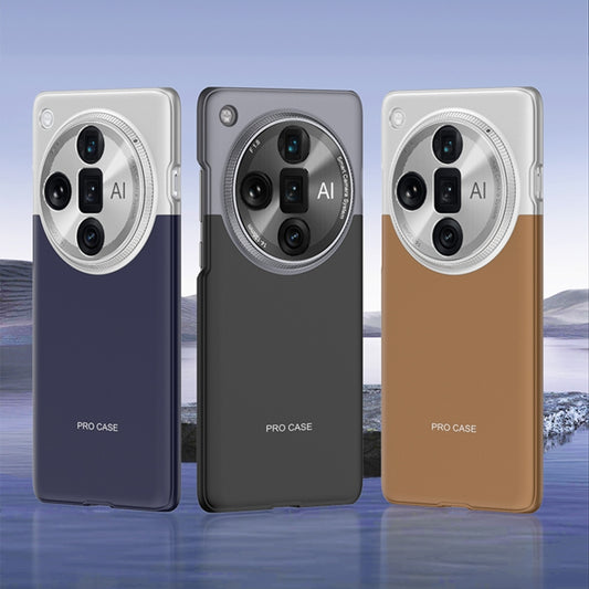 For OPPO Find X7 Ultra GKK Mortise-Tenon Connection Contrast Color Shockproof Phone Case(Black) by GKK