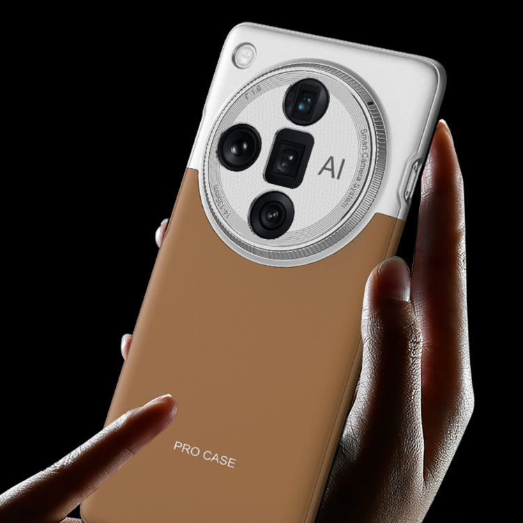 For OPPO Find X7 Ultra GKK Mortise-Tenon Connection Contrast Color Shockproof Phone Case(Black) by GKK