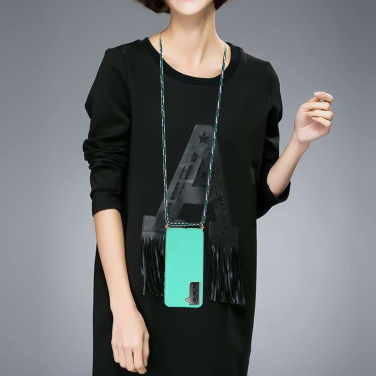 For Samsung Galaxy S24+ 5G Wheat Straw Material + TPU Phone Case with Lanyard(Green) by buy2fix