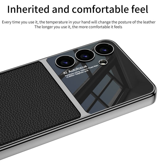 For Samsung Galaxy S24+ 5G GKK Plating TPU + Leather Full Coverage Phone Case(Green) by GKK