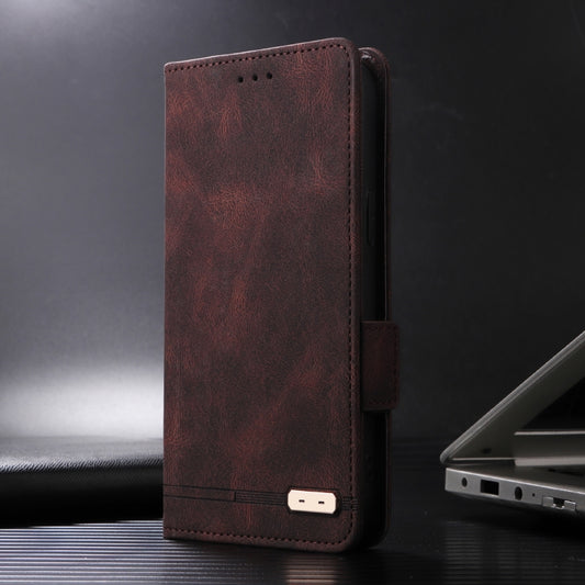 For OnePlus Ace 3 5G Magnetic Clasp Leather Phone Case(Brown) by buy2fix