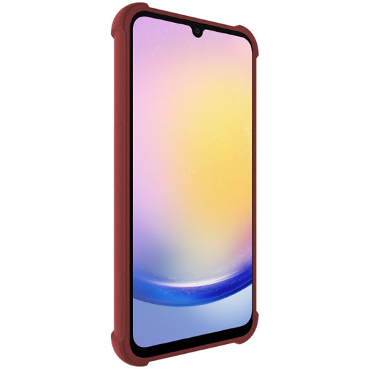 For Samsung Galaxy A25 5G imak Shockproof Airbag TPU Phone Case(Matte Red) by imak