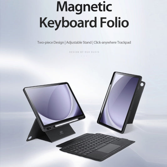For Samsung Galaxy Tab A9+ DUX DUCIS DK Floating Magnetic Keyboard Leather Tablet Case(Black) - For Samsung by DUX DUCIS | Online Shopping UK | buy2fix