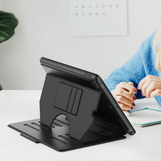 For iPad 10.2 2021 / 2020 / 10.5 Notebook Magnetic Leather Tablet Case(Black) - iPad 10.2 Cases by buy2fix | Online Shopping UK | buy2fix