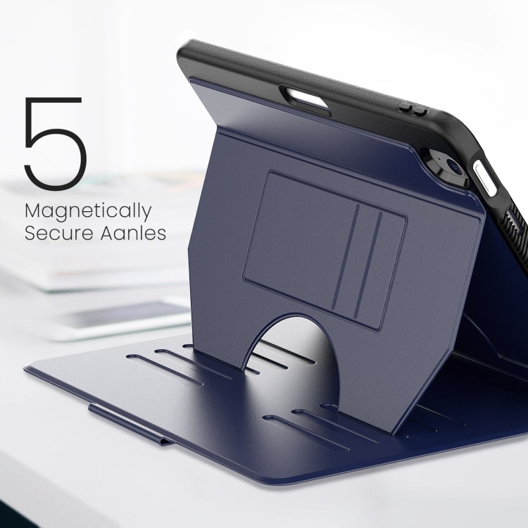 For iPad Air 11 2025 / 2024 Notebook Magnetic Leather Tablet Case(Navy Blue) - iPad Air 11 2025 / 2024 Cases by buy2fix | Online Shopping UK | buy2fix