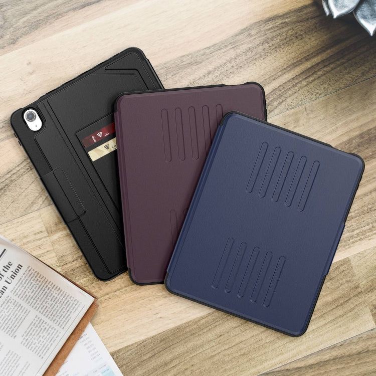 For iPad Air 11 2025 / 2024 Notebook Magnetic Leather Tablet Case(Navy Blue) - iPad Air 11 2025 / 2024 Cases by buy2fix | Online Shopping UK | buy2fix